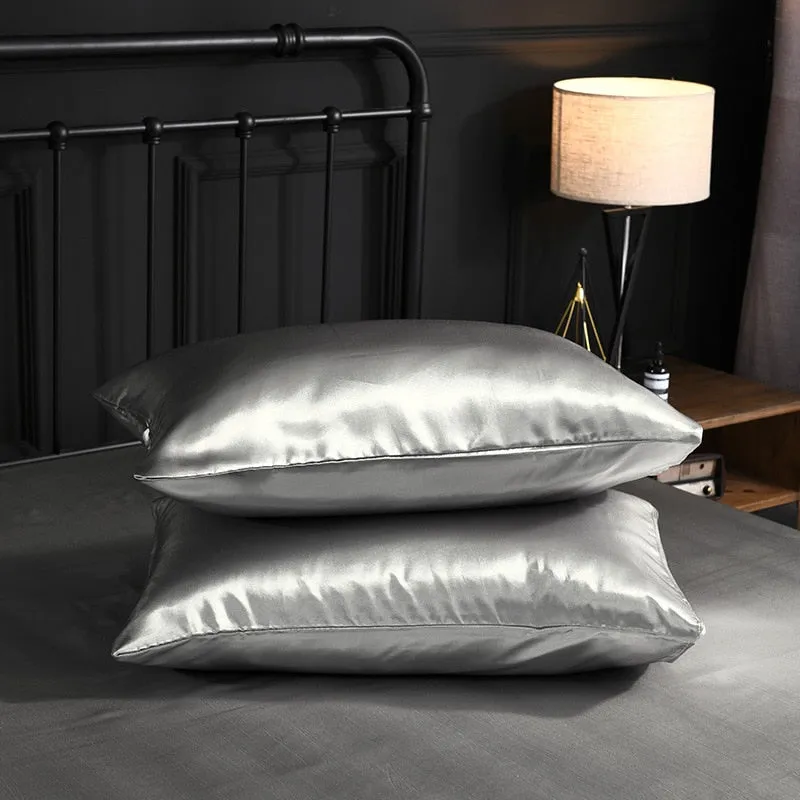 Satin Silky Fitted Sheet with Soft Smooth Bed Linen