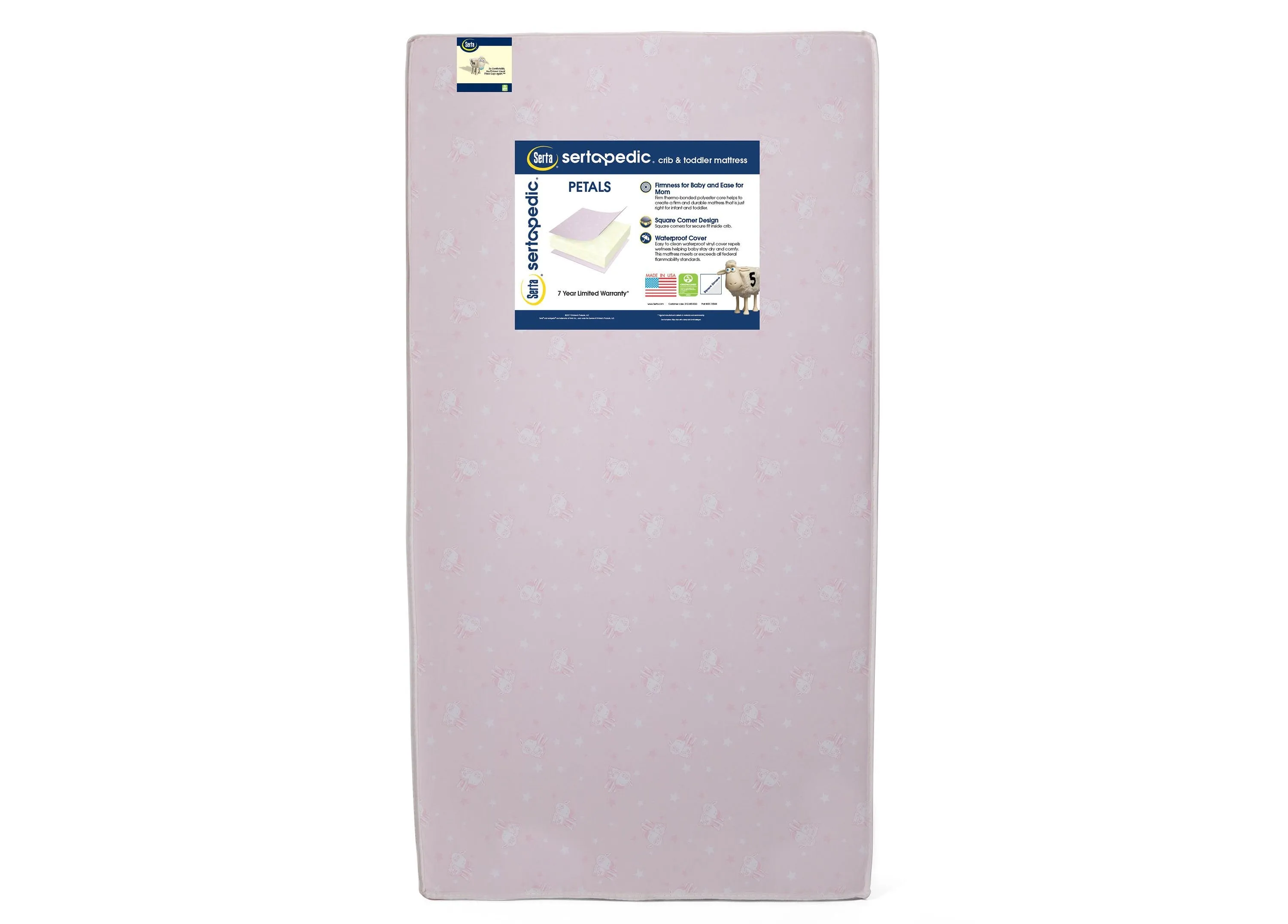 Sertapedic® Petals Crib and Toddler Mattress