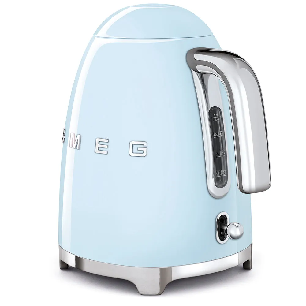 Smeg 50's Style 1.7L 3000W Kettle - Pastel Blue | KLF03PBUK