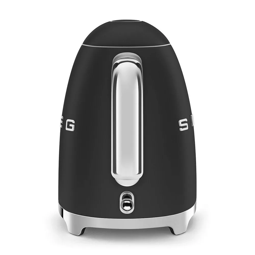 SMEG KLF03BLMUK 1.7 Litre 50's Style Kettle, 22.6cm Wide - Matte Black