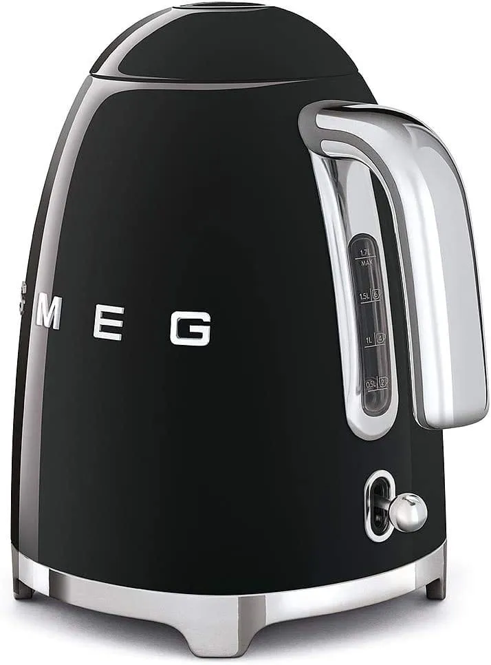 SMEG KLF03BLUK 1.7 Litre Retro Style Kettle - Black