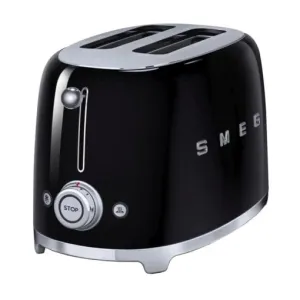 SMEG TSF01BLUK Retro Style 2-Slice Toaster - Black