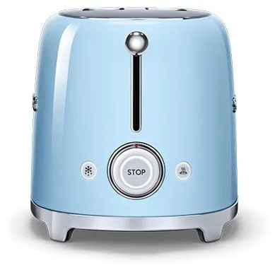 SMEG TSF01PBUK Retro Style 2-Slice Toaster - Pastel Blue