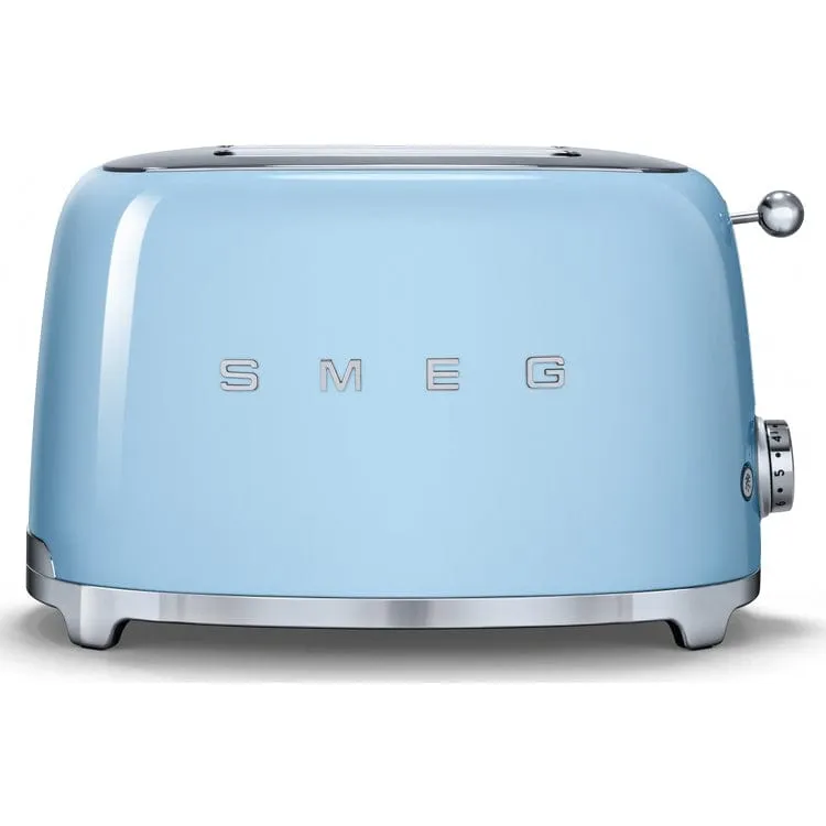 SMEG TSF01PBUK Retro Style 2-Slice Toaster - Pastel Blue