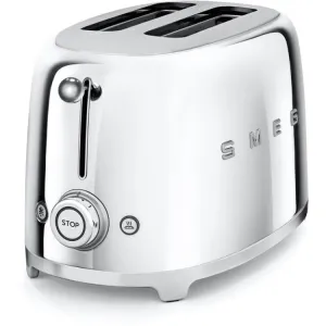 SMEG TSF01SSUK Retro Style 2-Slice Toaster - Chrome SIlver