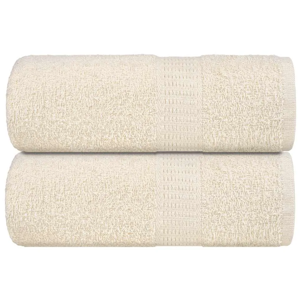 Soap Towels 2 pcs Cream 30x30 cm 360 gsm 100% Cotton