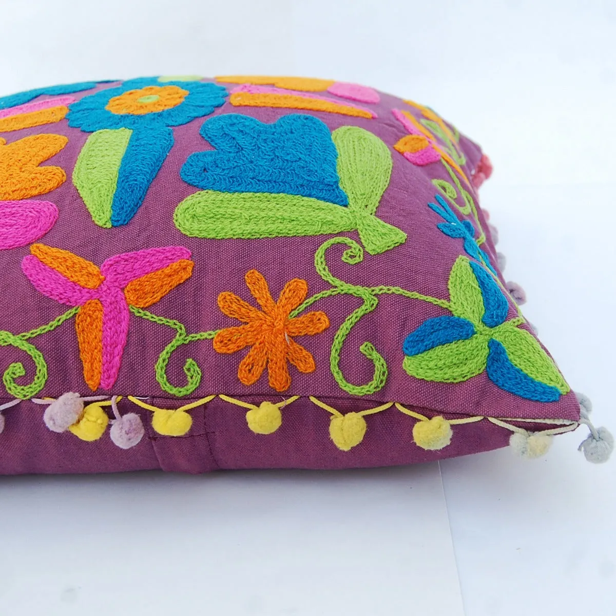 Suzani Cushion Cover Embroidery Pillows Boho Shams Decor