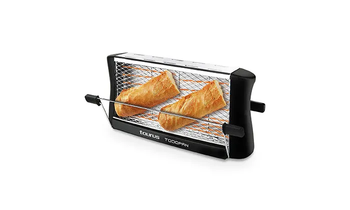 Taurus Toasters 2 Slice Stainless Steel Black 700 W "Todopan"