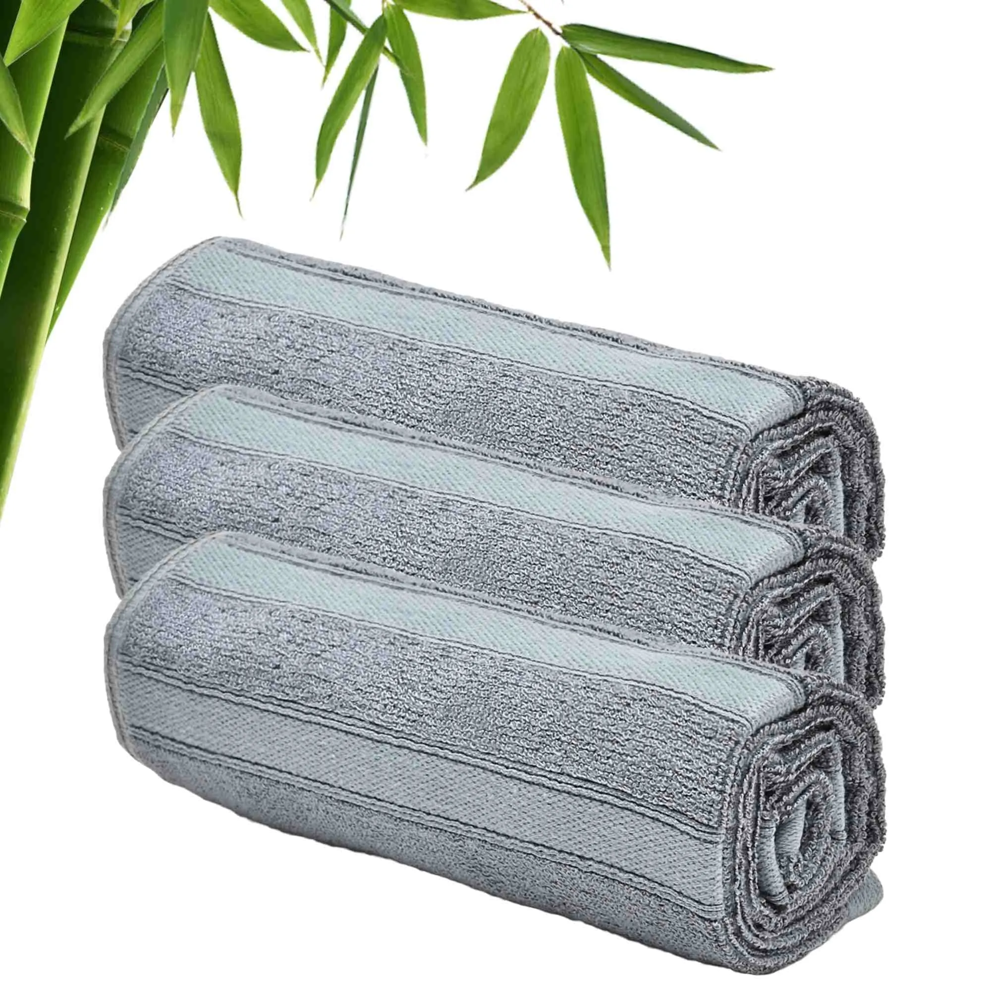 The Better Home 600GSM 100% Bamboo Hand Towel | Anti Odour & Anti Bacterial Bamboo Towel | Ultra Absorbent & Quick Drying Hand & Face Towel for Men & Women (Pack of 3, Grey)