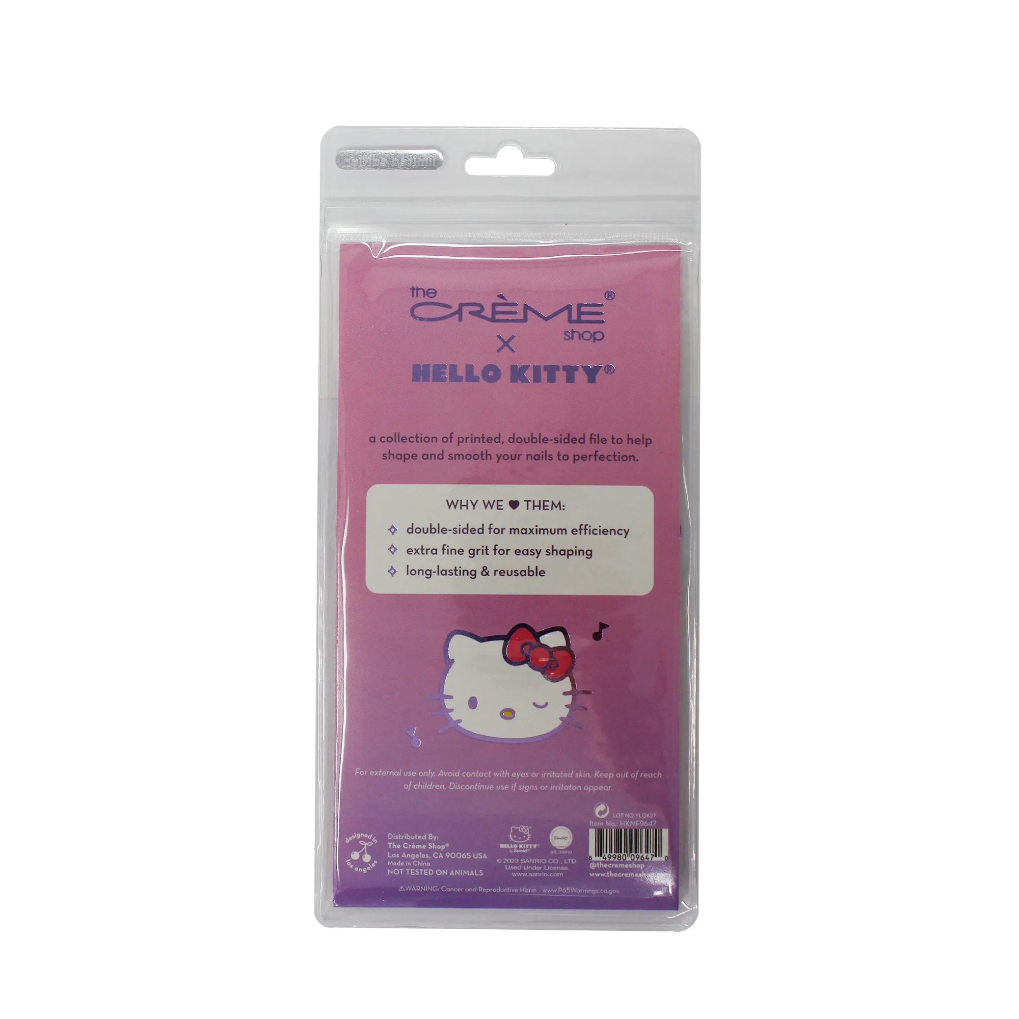 The Crème Shop x Hello Kitty(Purple) Smooth Perfection Nail Files