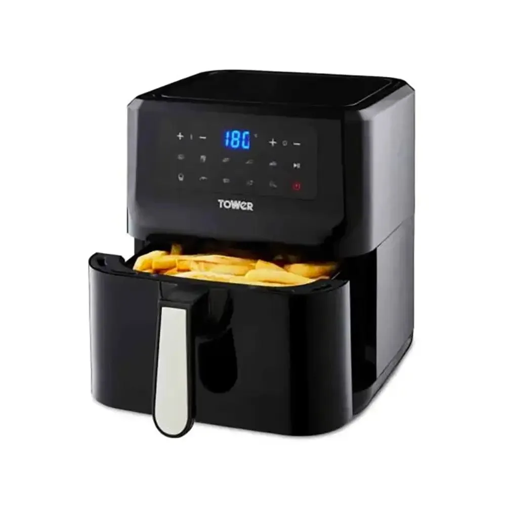 Tower T17089 Vortx 5l Digital Air Fryer, 33cm Wide - Black