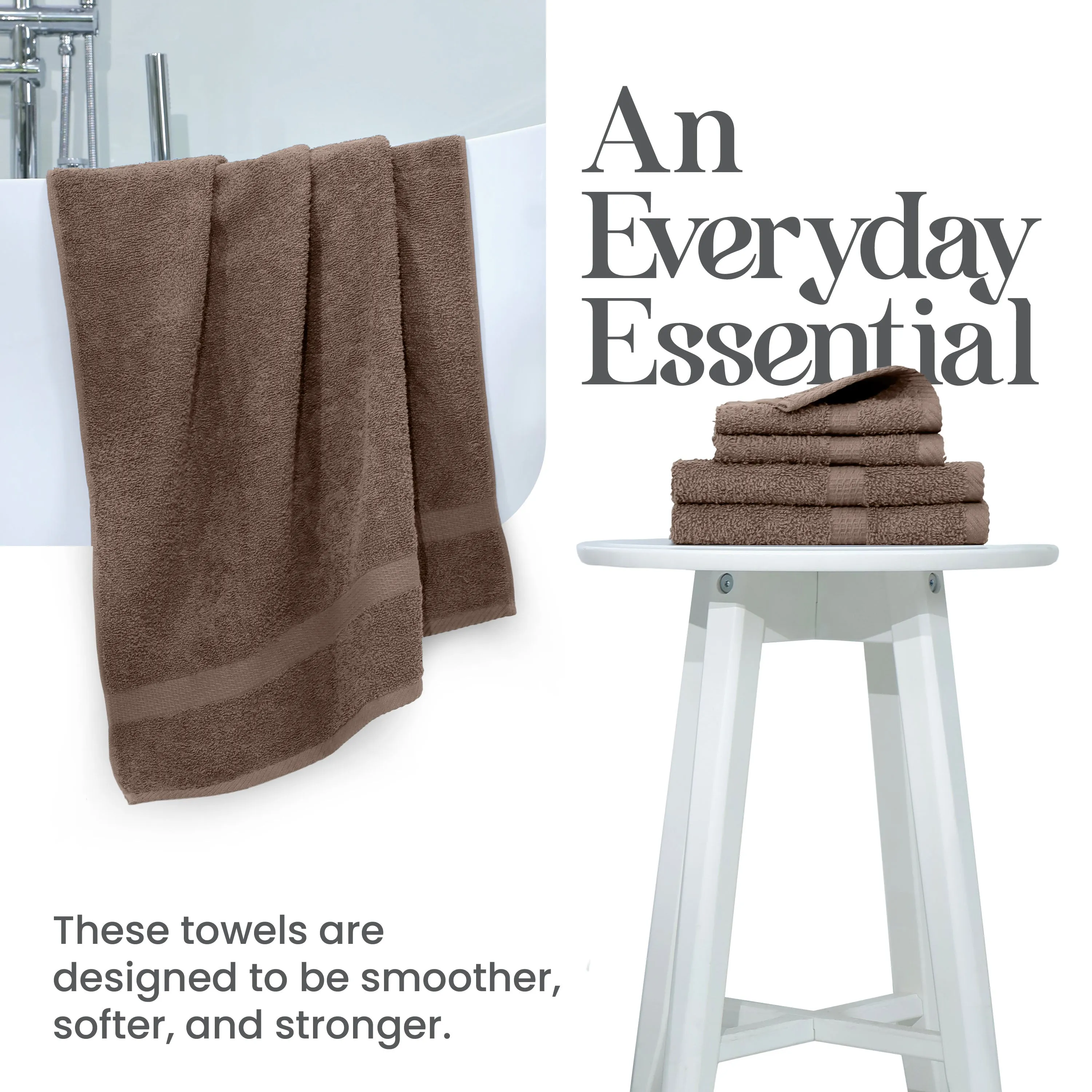 Utica Essentials 6 Piece Bath Towel Set