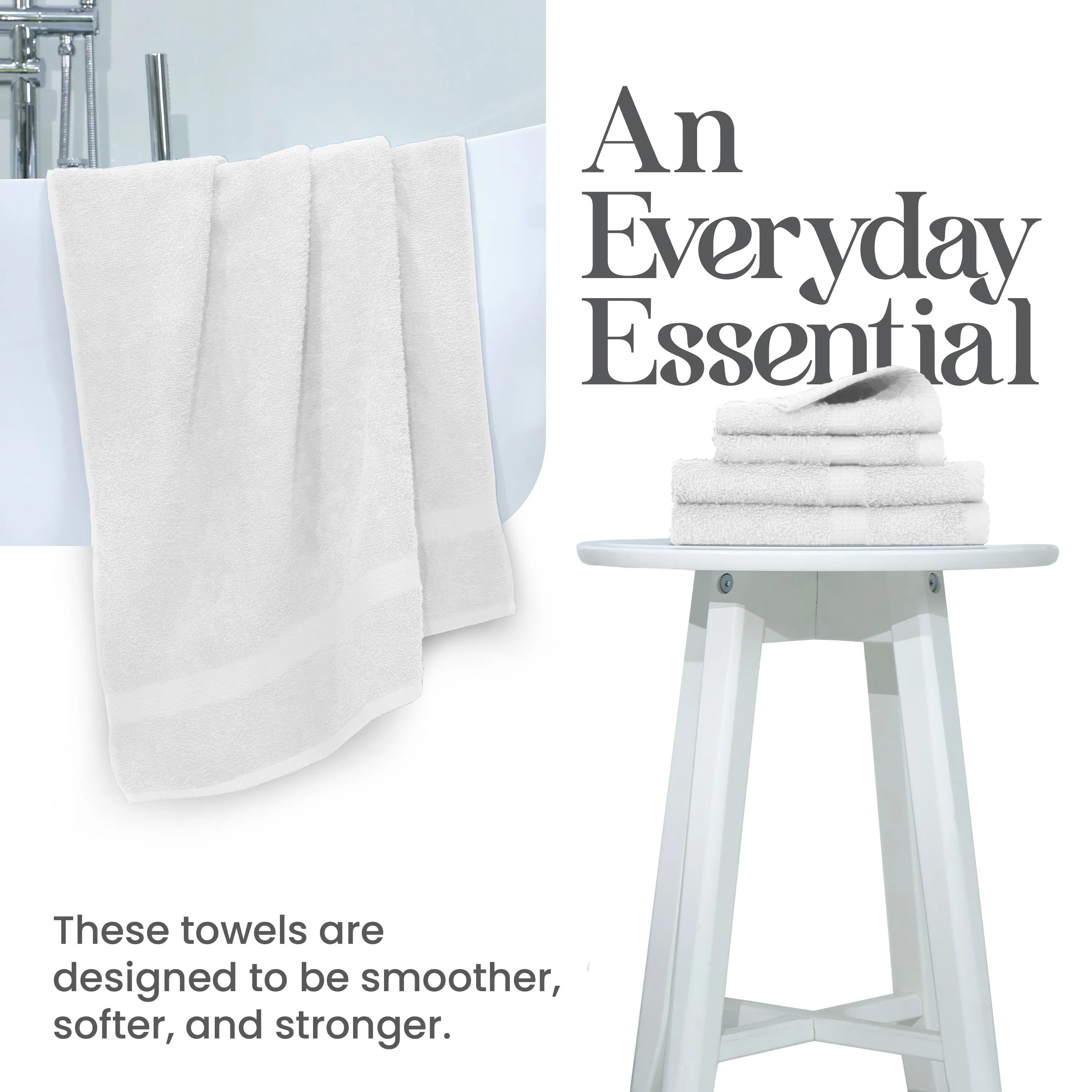 Utica Essentials 6 Piece Bath Towel Set