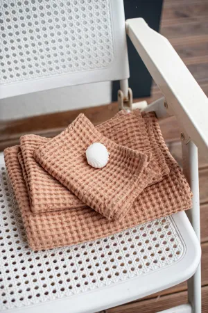 Waffle Linen Towel Set