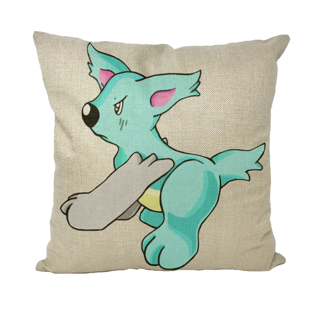 Wolfin Throw Pillows