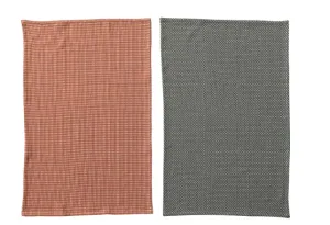 Woven Cotton Dobby Tea Towels