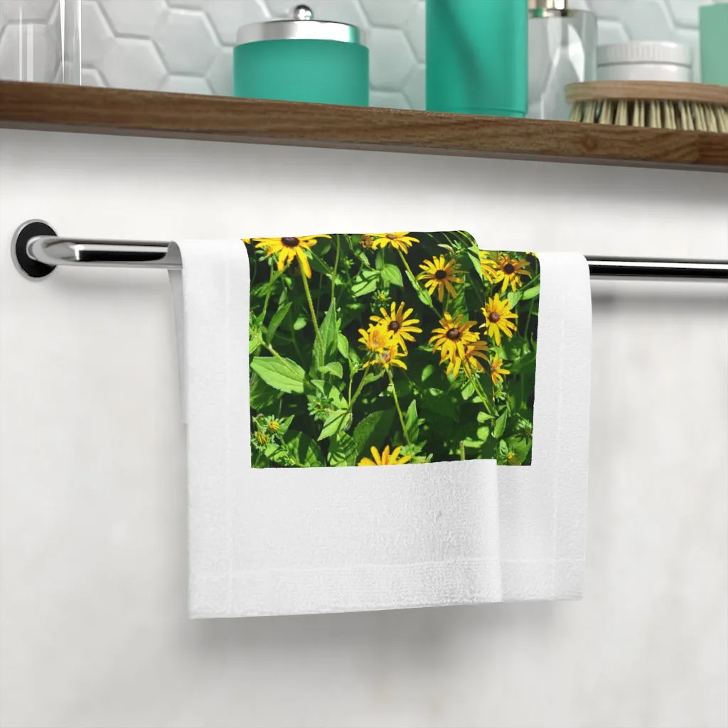 Yellow Flower Face Towel