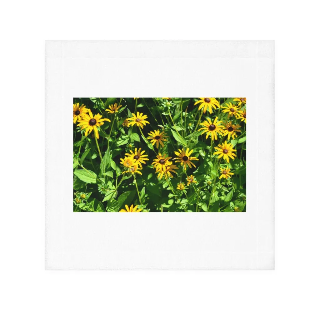 Yellow Flower Face Towel